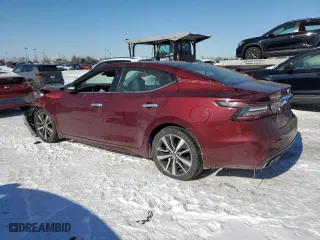2020 Nissan Maxima SL with VIN 1N4AA6DV0LC376863, listed as a Copart auction lot 45686645 with 143,212 mi miles and Salvage Title. Bid and sale history available at carsss.com. Image 2.