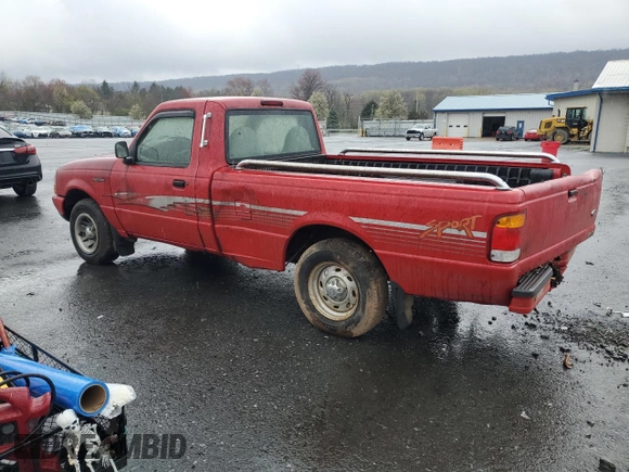 1999 Ford Ranger XL with VIN 1FTYR10C7XUB63384, listed as a Copart auction lot 51755495 with 45,420 mi miles and Clean Title. Bid and sale history available at carsss.com. Image 2.