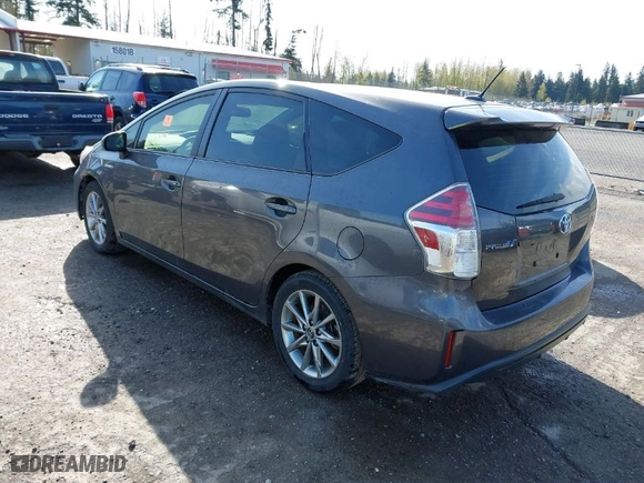 2017 Toyota Prius v Two with VIN JTDZN3EU4HJ056180, listed as a IAAI auction lot 41993330 with 1 mi miles. Bid and sale history available at carsss.com. Image 3.