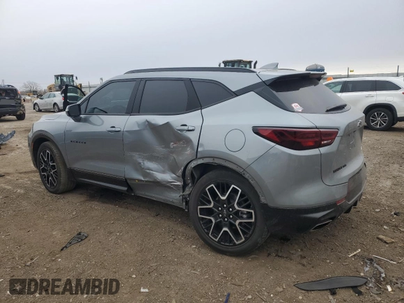 2024 Chevrolet Blazer RS with VIN 3GNKBKRS5RS145213, listed as a Copart auction lot 84481814 with 38,175 mi miles and Salvage title. Bid and sale history available at DreamBid. Image 2.