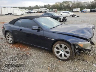 2007 BMW 6 Series 650i with VIN WBAEK13527CN83125, listed as a Copart auction lot 79381004 with 140,844 mi miles and Salvage Title. Bid and sale history available at carsss.com. Image 4.