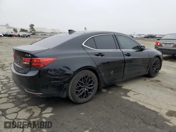 2015 Acura TLX V6 Advance with VIN 19UUB2F7XFA004587, listed as a Copart auction lot 86142474 with 0 mi miles and Salvage Title. Bid and sale history available at carsss.com. Image 3.
