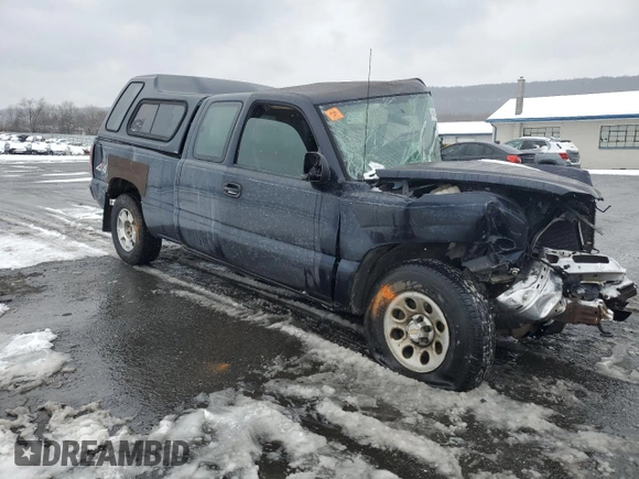 2005 Chevrolet Silverado 1500 with VIN 1GCEK19V75E184349, listed as a Copart auction lot 41495315 with 0 mi miles and Salvage Title. Bid and sale history available at carsss.com. Image 4.
