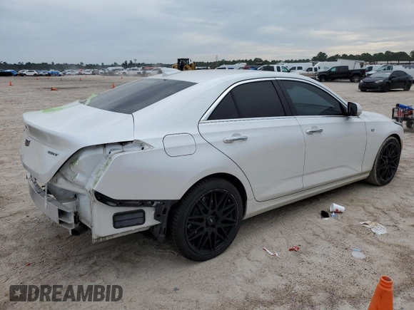 2021 Cadillac CT4 Premium Luxury with VIN 1G6DB5RK2M0112496, listed as a Copart auction lot 70277664 with Not Provided miles and Salvage Title. Bid and sale history available at DreamBid. Image 3.