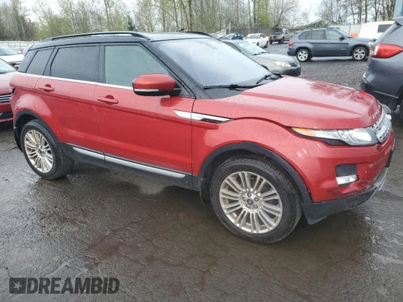 2013 Land Rover Range Rover Evoque Prestige Premium with VIN SALVV2BG1DH767496, listed as a Copart auction lot 52188645 with 101,648 mi miles and Salvage title. Bid and sale history available at DreamBid. Image 4.