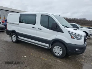 2023 Ford Transit Cargo with VIN 1FTBR1Y89PKA52062, listed as a Copart auction lot 47646225 with 40,785 mi miles and Clean Title. Bid and sale history available at DreamBid. Image 4.