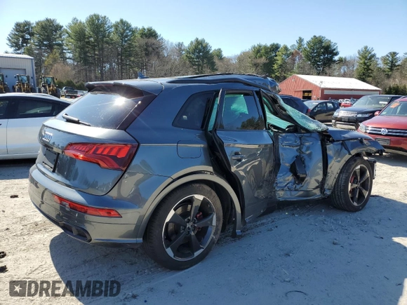 2019 Audi SQ5 Premium Plus z VIN WA1B4AFY3K2047735, wystawiony jako Copart lot #52304265 z przebiegiem Nie podano mil oraz Szkoda całkowita • Salvage title. Historia ofert i sprzedaży dostępna na DreamBid. Obrazek 3.