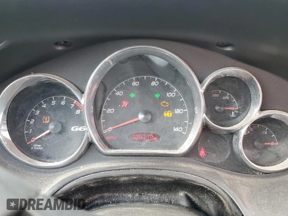 2008 Pontiac G6 1SV Value Leader with VIN 1G2ZF57B684125295, listed as a Copart auction lot 44333715 with 125,713 mi miles and Salvage Title. Bid and sale history available at carsss.com. Image 9.