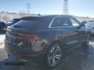 2019 Audi Q8 Prestige with VIN WA1CVAF11KD045541, listed as a Copart auction lot 87643435 with 62,807 mi miles and Salvage title. Bid and sale history available at DreamBid. Image 3.