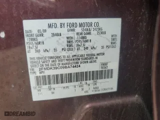 2009 Ford Edge Limited with VIN 2FMDK39C09BA74424, listed as a Copart auction lot 50934955 with 167,603 mi miles and Clean Title. Bid and sale history available at carsss.com. Image 13.