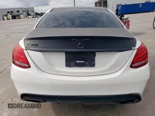 2018 Mercedes-Benz C 300 with VIN 55SWF4JB4JU253355, listed as a Copart auction lot 58866015 with 101,776 mi miles and Salvage title. Bid and sale history available at DreamBid. Image 6.
