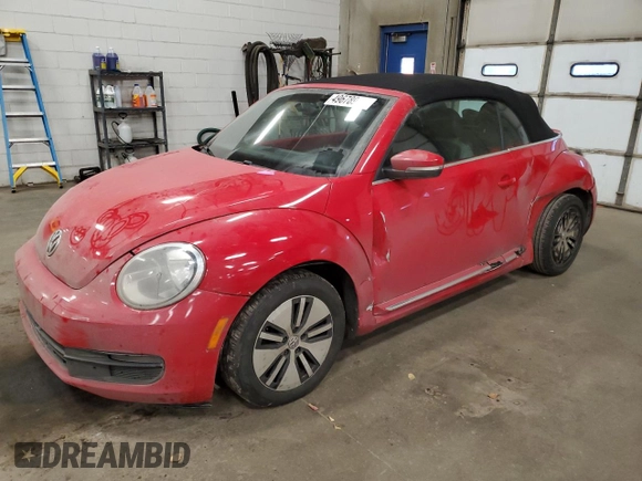 2013 Volkswagen Beetle 2.5L with VIN 3VW5P7AT6DM828881, listed as a Copart auction lot 49678935 with 148,576 mi miles and Salvage Title. Bid and sale history available at DreamBid. Image 1.