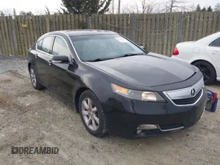 2013 Acura TL Tech with VIN 19UUA8F57DA004273, listed as a IAAI auction lot 41617220 with 182,697 mi miles. Bid and sale history available at carsss.com. Image 1.