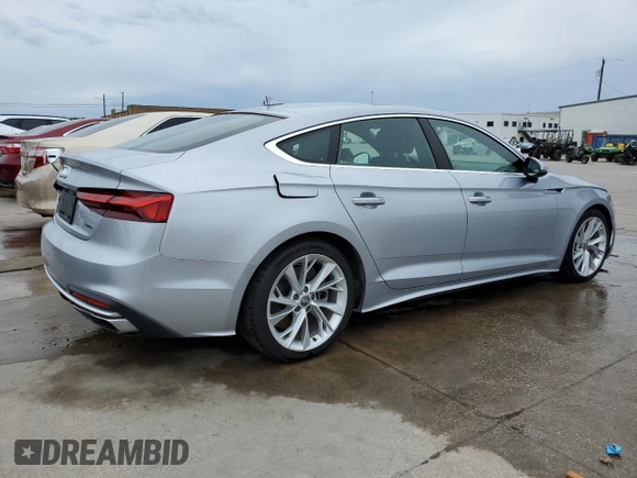 2020 Audi A5 Sportback Premium with VIN WAUANCF59LA008782, listed as a Copart auction lot 58103303 with 72,447 mi miles. Bid and sale history available at carsss.com. Image 3.
