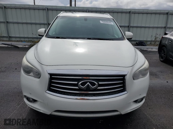 2013 Infiniti JX35 with VIN 5N1AL0MM9DC302590, listed as a Copart auction lot 75949544 with 163,544 mi miles and Salvage Title. Bid and sale history available at carsss.com. Image 5.