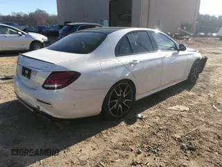 2018 Mercedes-Benz E-Class AMG E 43 with VIN WDDZF6EBXJA477524, listed as a IAAI auction lot 41174809 with 1 mi miles. Bid and sale history available at carsss.com. Image 4.