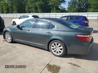 2007 Lexus LS 460 with VIN JTHBL46F975036722, listed as a Copart auction lot 60193615 with 172,623 mi miles and Salvage title. Bid and sale history available at DreamBid. Image 2.