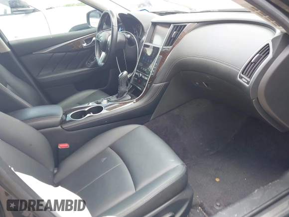 2019 Infiniti Q50 Luxe with VIN JN1EV7AP3KM519702, listed as a IAAI auction lot 42353533 with 46,371 mi miles and . Bid and sale history available at DreamBid. Image 5.