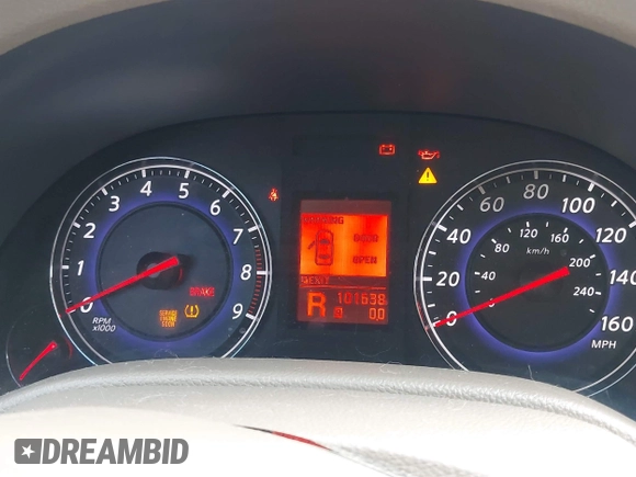 2009 Infiniti G37 Journey with VIN JNKCV61E99M015208, listed as a IAAI auction lot 42229551 with 101,638 mi miles and . Bid and sale history available at DreamBid. Image 7.