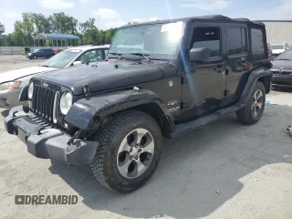 2017 Jeep Wrangler Unlimited Sahara with VIN 1C4BJWEG9HL559572, listed as a Copart auction lot 57070185 with 123,540 mi miles and Salvage title. Bid and sale history available at DreamBid. Image 1.