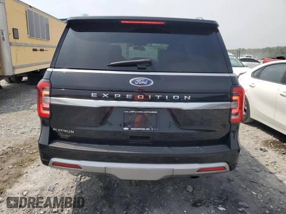 2022 Ford Expedition Platinum with VIN 1FMJU1MTXNEA27764, listed as a Copart auction lot 58815345 with 67,219 mi miles and Salvage title. Bid and sale history available at DreamBid. Image 6.