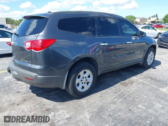 2012 Chevrolet Traverse LS with VIN 1GNKRFED0CJ323452, listed as a IAAI auction lot 39494216 with 188,897 mi miles and . Bid and sale history available at DreamBid. Image 4.
