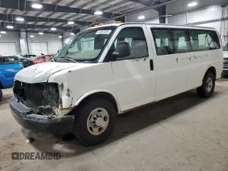 2007 Chevrolet Express Passenger z VIN 1GAHG39U571248683, wystawiony jako Copart lot #41487325 z przebiegiem 126 216 mil mil oraz Szkoda całkowita • Salvage title. Historia ofert i sprzedaży dostępna na DreamBid. Obrazek 1.