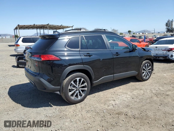 2024 Toyota Corolla Cross XLE with VIN 7MUDAAAG0RV101992, listed as a Copart auction lot 52208345 with 2,625 mi miles and Salvage title. Bid and sale history available at DreamBid. Image 3.
