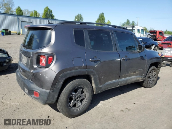 2020 Jeep Renegade Sport with VIN ZACNJBAB2LPL42186, listed as a Copart auction lot 55353075 with 99,026 mi miles and Salvage title. Bid and sale history available at DreamBid. Image 3.