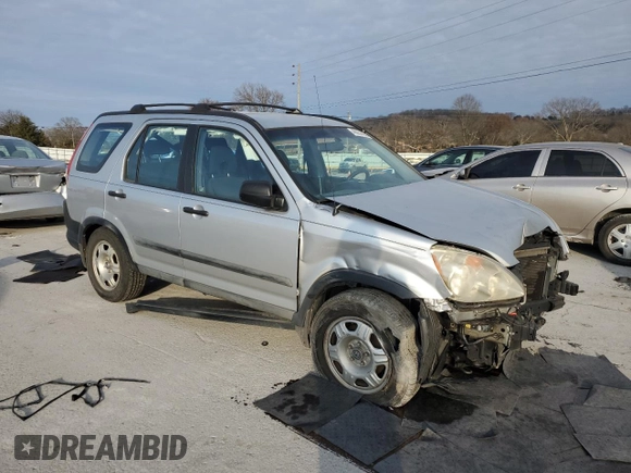 2005 Honda CR-V LX with VIN SHSRD68505U303487, listed as a Copart auction lot 46064405 with 169,974 mi miles and Salvage Title. Bid and sale history available at DreamBid. Image 4.