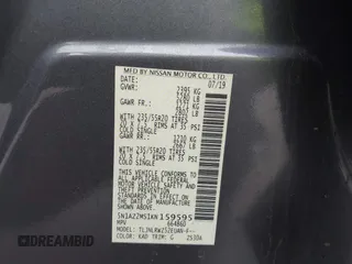2019 Nissan Murano SL z VIN 5N1AZ2MS1KN159595, wystawiony jako IAAI lot #41954339 z przebiegiem 130 365 mil mil oraz . Historia ofert i sprzedaży dostępna na DreamBid. Obrazek 9.