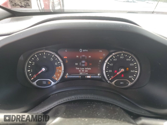2021 Jeep Renegade 80th Anniversary with VIN ZACNJDBB8MPM68757, listed as a Copart auction lot 64491365 with 58,111 mi miles and Salvage title. Bid and sale history available at DreamBid. Image 9.