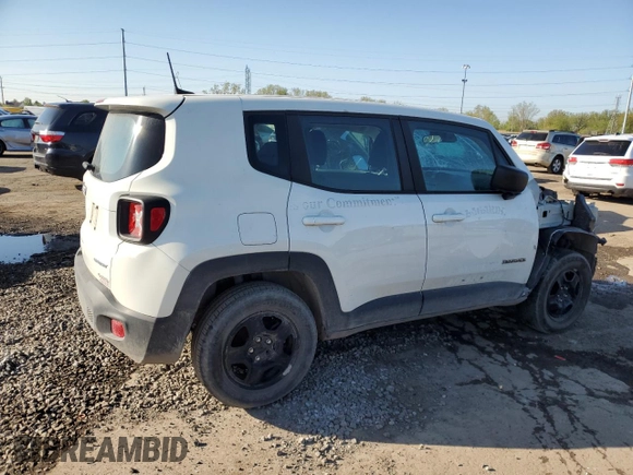 2022 Jeep Renegade Sport with VIN ZACNJDA18NPN65080, listed as a Copart auction lot 56169995 with 20,931 mi miles and Salvage title. Bid and sale history available at DreamBid. Image 3.