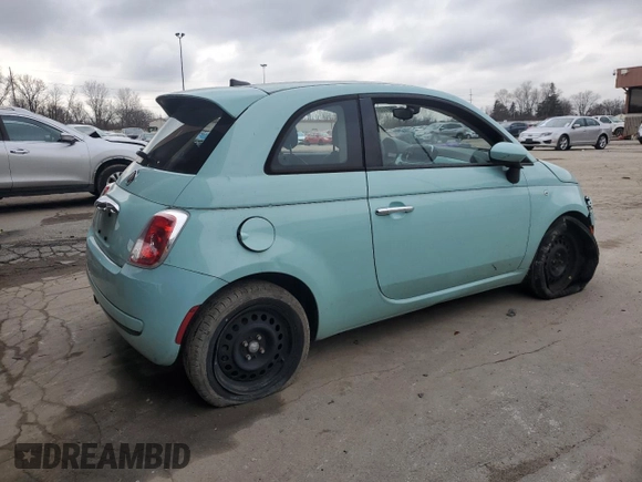 2016 FIAT 500 Pop with VIN 3C3CFFAR0GT169576, listed as a Copart auction lot 85710074 with 81,805 mi miles and Salvage Title. Bid and sale history available at carsss.com. Image 3.