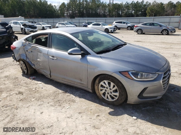2017 Hyundai Elantra SE with VIN 5NPD74LF2HH067427, listed as a Copart auction lot 46826375 with 106,046 mi miles and Salvage Title. Bid and sale history available at carsss.com. Image 4.