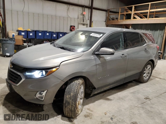 2018 Chevrolet Equinox LT with VIN 3GNAXJEV1JS631318, listed as a Copart auction lot 45581225 with 104,907 mi miles and Salvage Title. Bid and sale history available at carsss.com. Image 1.