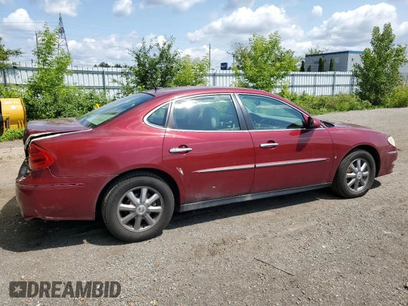 2009 Buick LaCrosse CX with VIN 2G4WC582691191943, listed as a Copart auction lot 60344605 with 114,845 mi miles and Salvage title. Bid and sale history available at DreamBid. Image 3.