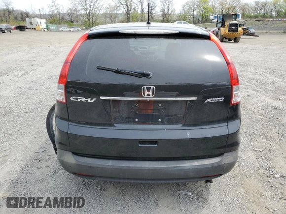 2014 Honda CR-V EX with VIN 2HKRM4H50EH675599, listed as a Copart auction lot 54400695 with 156,566 mi miles and Salvage Title. Bid and sale history available at carsss.com. Image 6.
