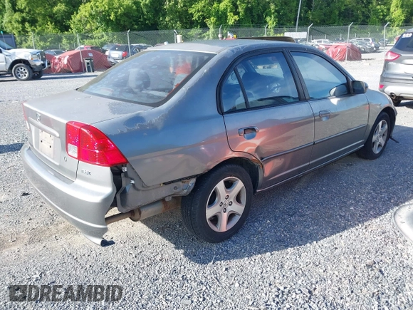 2004 Honda Civic EX with VIN 2HGES26784H507957, listed as a IAAI auction lot 42302283 with 233,948 mi miles and . Bid and sale history available at DreamBid. Image 4.