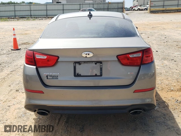 2014 Kia Optima LX with VIN 5XXGM4A70EG279106, listed as a Copart auction lot 56283135 with 160,693 mi miles and Salvage title. Bid and sale history available at DreamBid. Image 6.