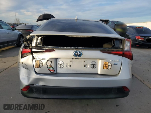 2022 Toyota Prius L Eco z VIN JTDKAMFU0N3161381, wystawiony jako Copart lot #41439605 z przebiegiem 172 864 mil mil oraz Szkoda całkowita • Salvage title. Historia ofert i sprzedaży dostępna na DreamBid. Obrazek 6.
