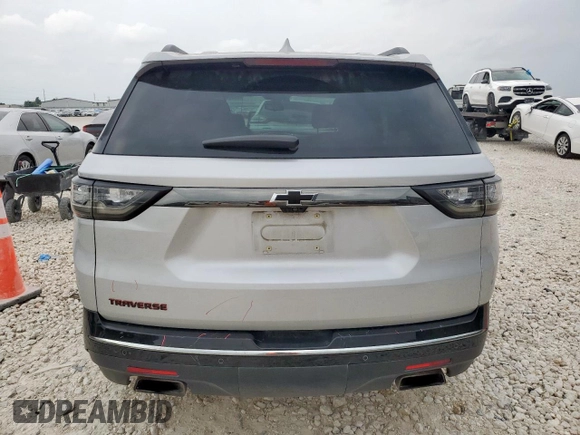 2019 Chevrolet Traverse Premier with VIN 1GNERKKW4KJ298050, listed as a Copart auction lot 57559355 with 54,521 mi miles and Salvage title. Bid and sale history available at DreamBid. Image 6.