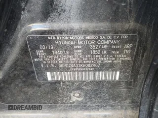 2019 Hyundai Accent SE с VIN 3KPC24A33KE082467, выставлен на аукционе Copart как лот 55028215 с пробегом 101 554 миль миль и Чистый • Clean title. История ставок и продаж доступна на DreamBid. Изображение 12.