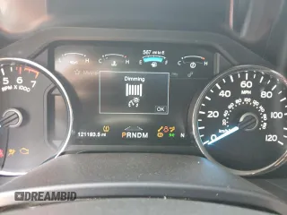 2018 Ford F-150 XL with VIN 1FTFW1EG2JFE02475, listed as a Copart auction lot 54108295 with 121,193 mi miles and Salvage title. Bid and sale history available at DreamBid. Image 9.