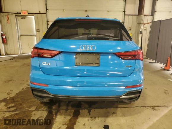 2020 Audi Q3 S line Prestige with VIN WA1FECF31L1030180, listed as a Copart auction lot 82638544 with 41,440 mi miles and Salvage Title. Bid and sale history available at carsss.com. Image 6.