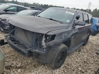 2018 Chevrolet Tahoe Commercial с VIN 1GNLCDEC3JR147318, выставлен на аукционе Copart как лот 59970355 с пробегом 62 822 миль миль и Списание • Salvage title. История ставок и продаж доступна на DreamBid. Изображение 1.