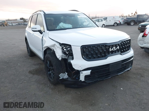 2024 Kia Telluride SX Prestige X-Pro with VIN 5XYP5DGC5RG481698, listed as a IAAI auction lot 41413220 with 9,049 mi miles and . Bid and sale history available at DreamBid. Image 1.