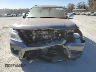 2020 Nissan Armada SV with VIN JN8AY2ND1LX017815, listed as a Copart auction lot 76113454 with 112,407 mi miles and Salvage Title. Bid and sale history available at carsss.com. Image 5.