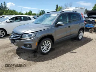 2014 Volkswagen Tiguan Trendline with VIN WVGJV3AX1EW610976, listed as a Copart auction lot 63299805 with 109,225 mi miles and Salvage title. Bid and sale history available at DreamBid. Image 1.