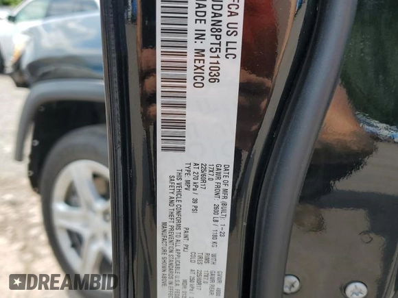 2023 Jeep Compass Sport с VIN 3C4NJDAN8PT511036, выставлен на аукционе Copart как лот 61791925 с пробегом 11 931 миль миль и Списание • Salvage title. История ставок и продаж доступна на DreamBid. Изображение 14.